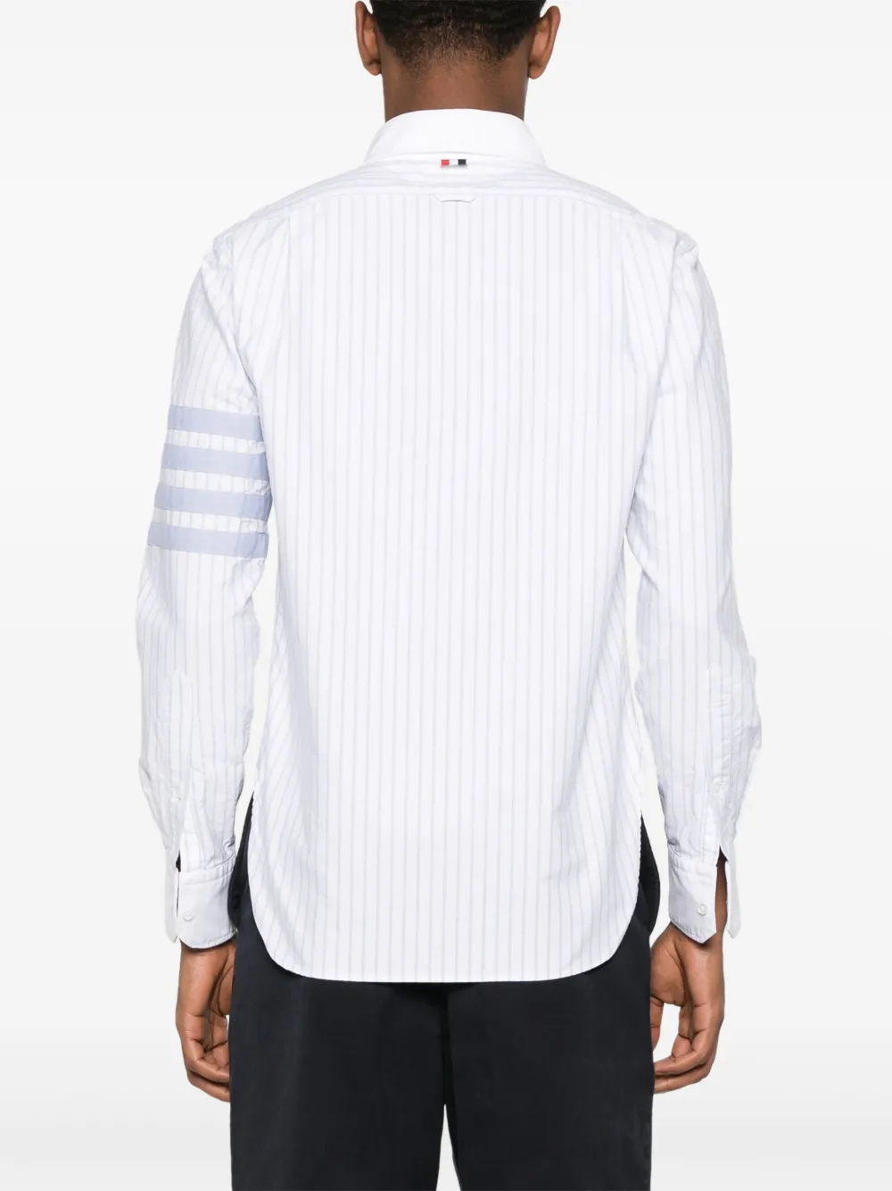 Thom Browne Overhemd met vier strepen Wit