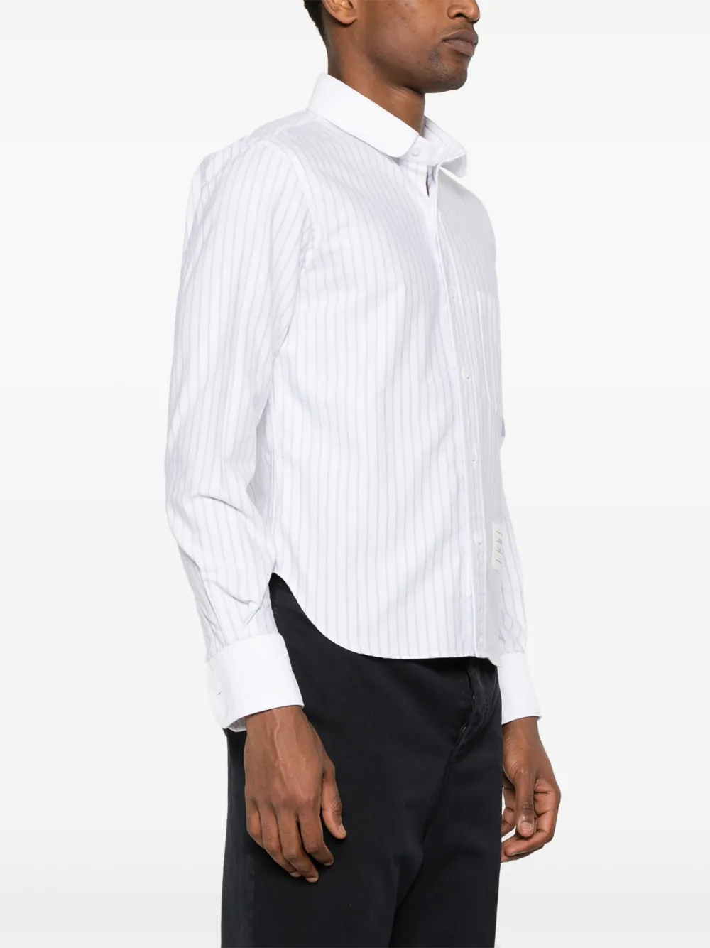 Thom Browne Overhemd met vier strepen Wit