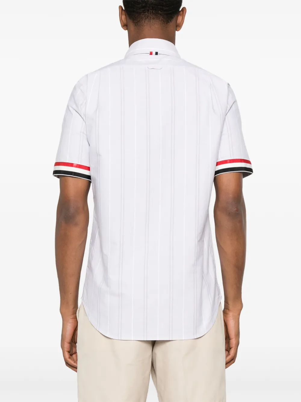 Thom Browne Overhemd met RWB-afwerking Grijs