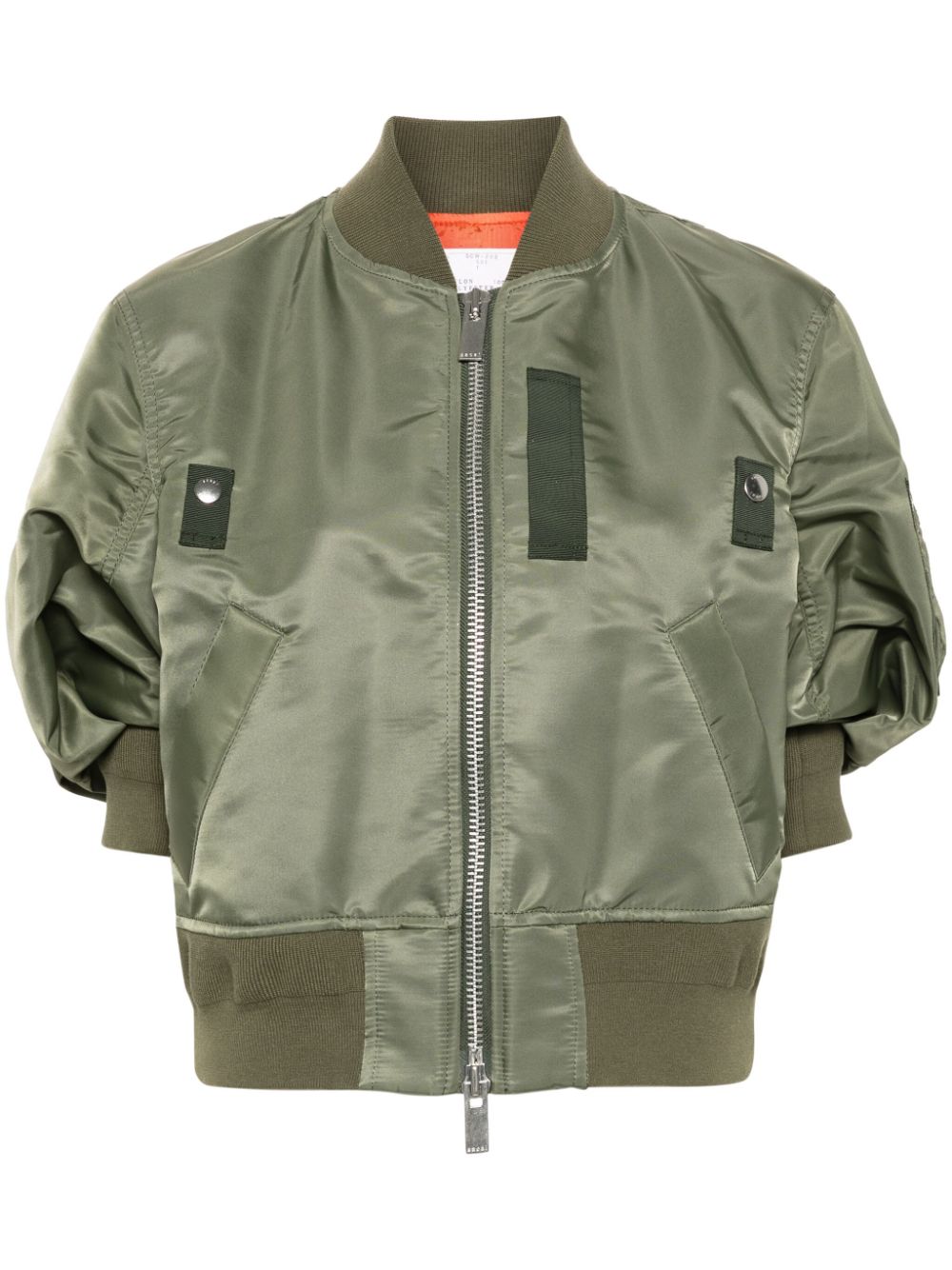 short-sleeve bomber jacket