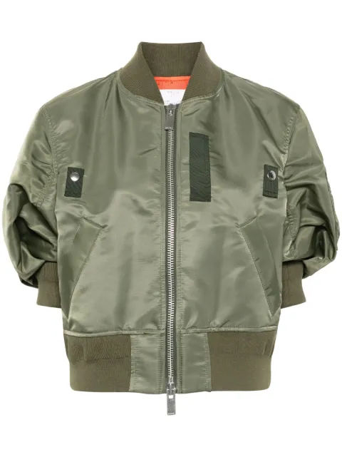 sacai short-sleeve bomber jacket