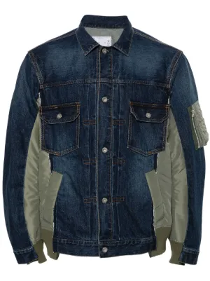 Sacai Denim Jackets Menswear Farfetch AU