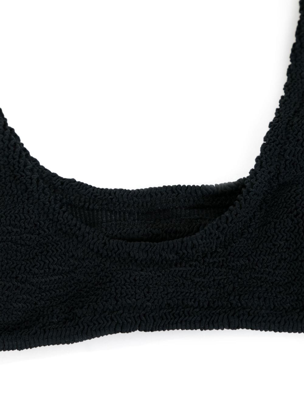 Shop Mc2 Saint Barth Pamy Crinkled Bikini Top In Black