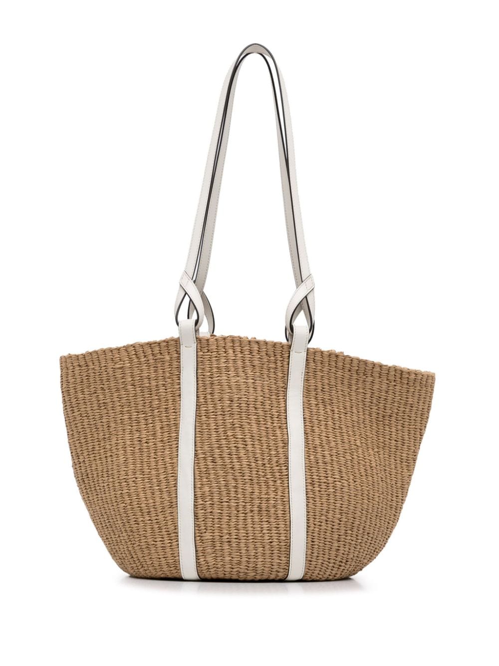 Chloé Pre-Owned 2010-2023 x Mifuko Raffia tote bag - Bruin