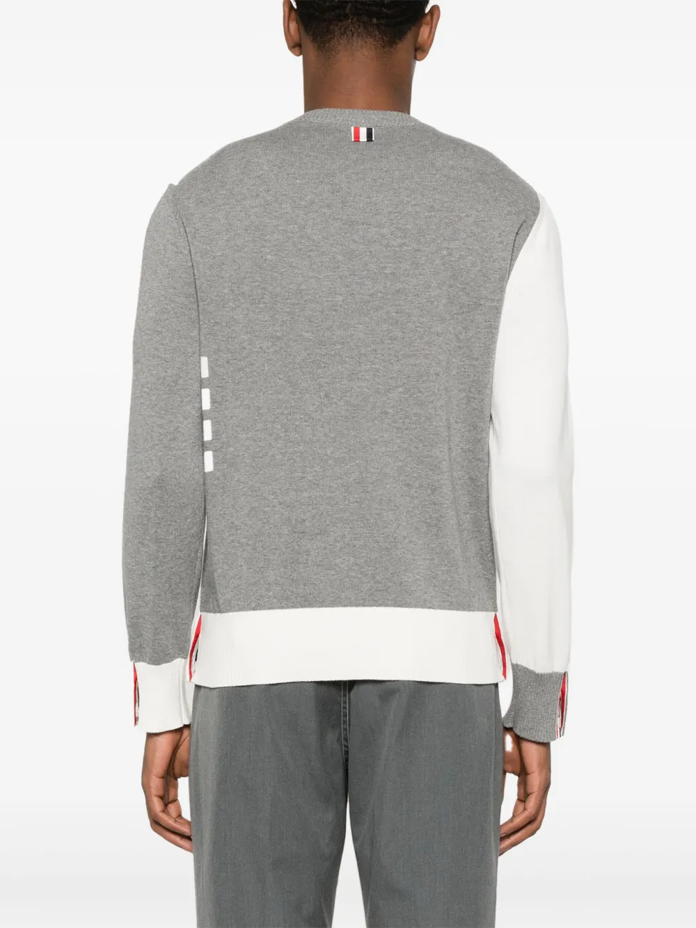 Thom Browne Trui met colourblocking Grijs