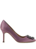Manolo Blahnik 90mm Hangisi pumps - Purple