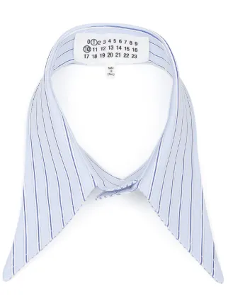Maison Margiela ストライプ シャツカラー | ブルー | FARFETCH JP