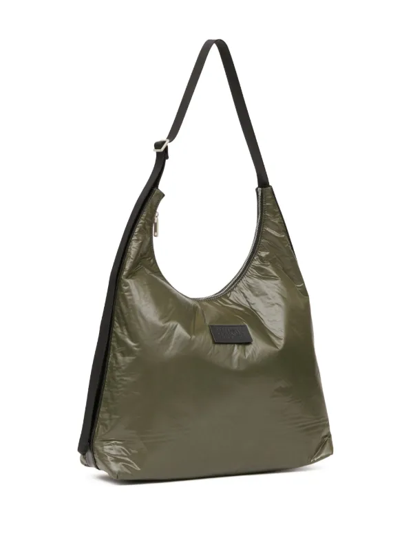 MM6 Maison Margiela Large Padded Lightweight Numbers Patch Shoulder Bag Green FARFETCH IE