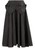 Maison Margiela layered flared midi skirt - Black