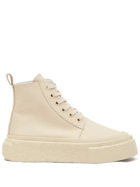 MM6 Maison Margiela lace-up leather sneakers Women