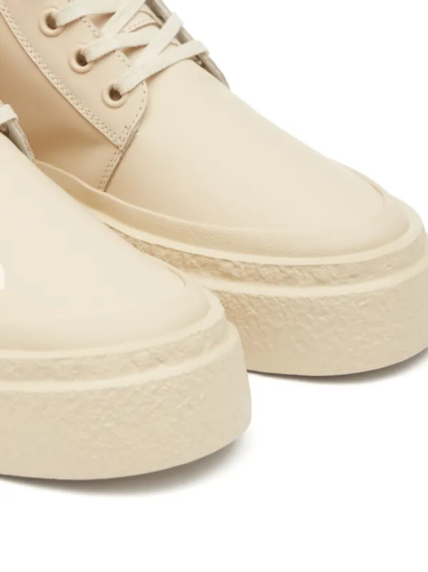 MM6 Maison Margiela lace-up Leather Sneakers | Neutrals