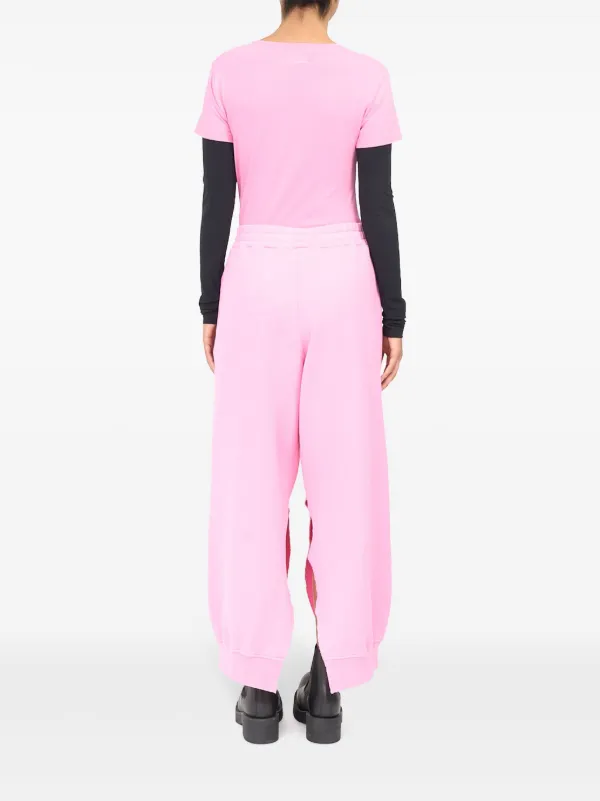 2024 お歳暮【公式】 - 人気ブランド MM6 Pink | Pants Track loose-fit Slit Margiela Maison パンツ