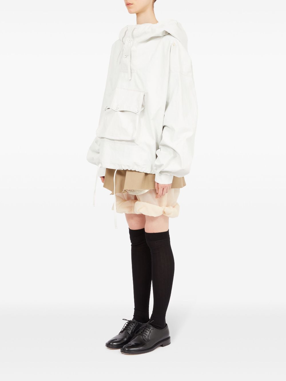 Maison Margiela slouchy-hood linen jacket Women