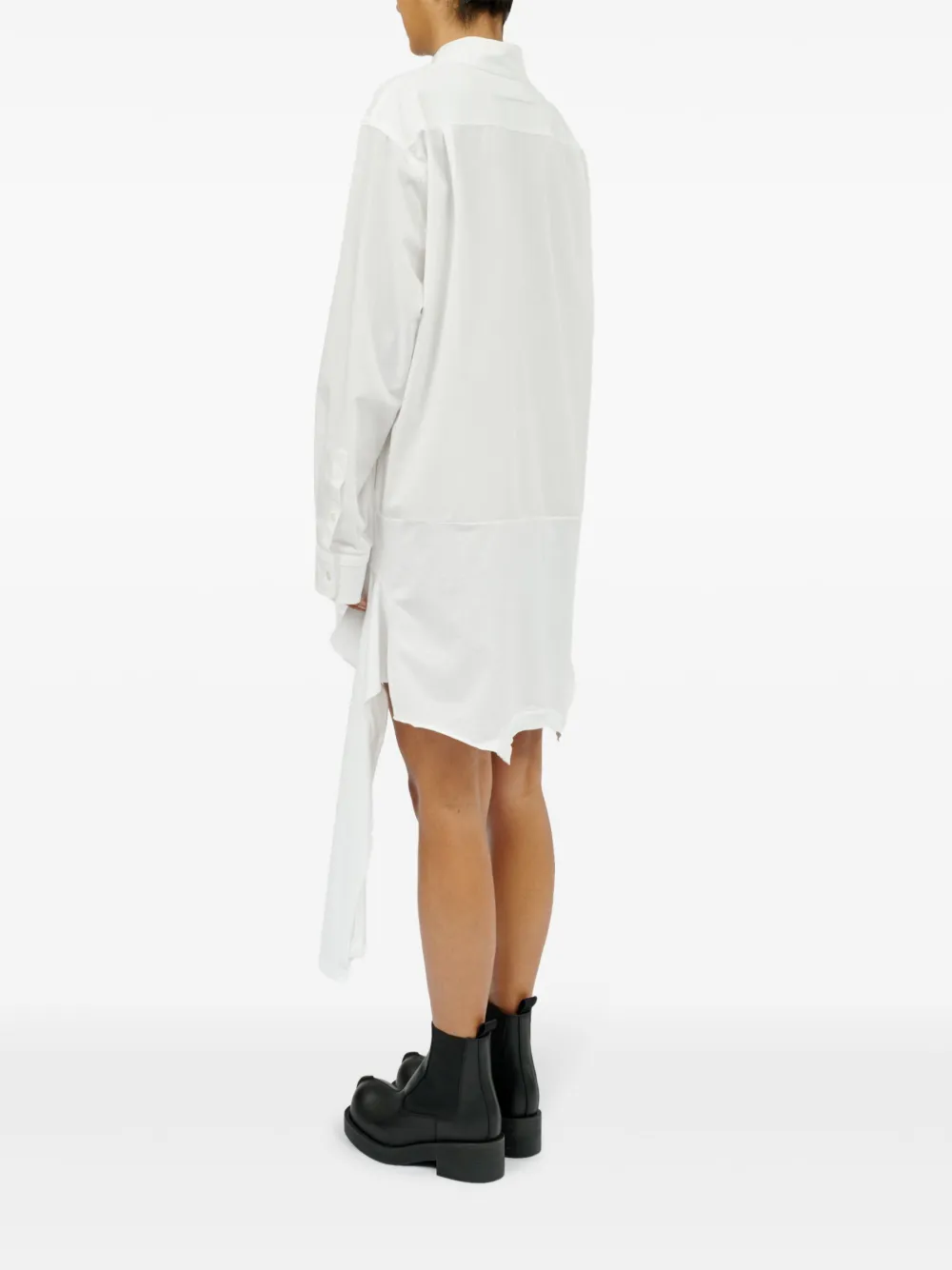 MM6 Maison Margiela Asymmetrische blousejurk Wit