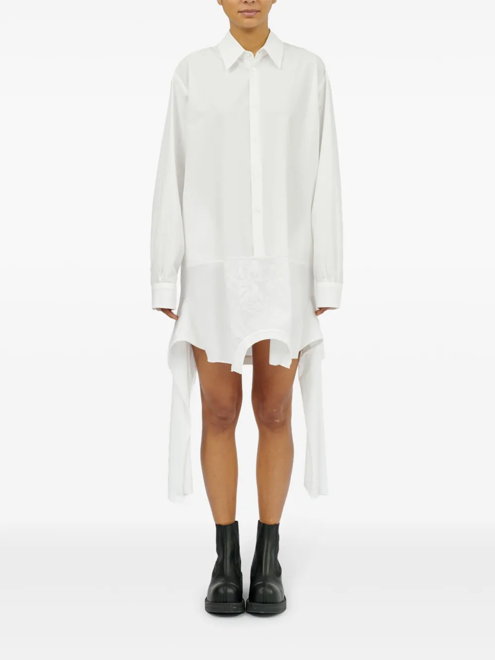 MM6 Maison Margiela Asymmetrische blousejurk - Wit