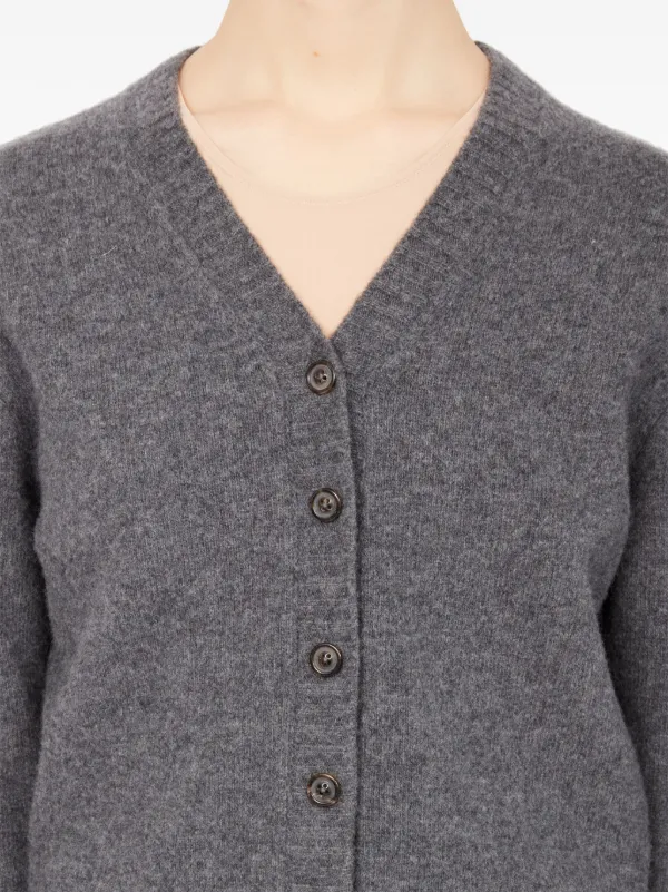 MHL. グレー Vネック カーディガン L