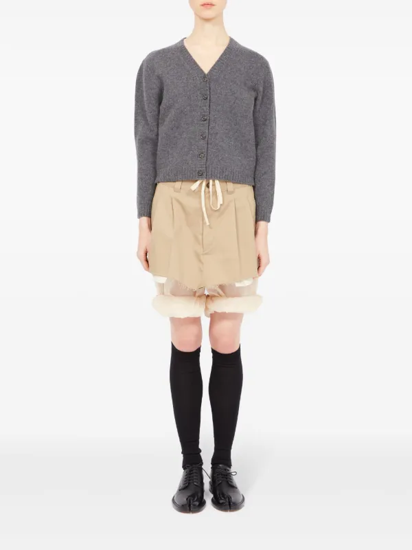 Maison Margiela Vネック カーディガン | グレー | FARFETCH JP