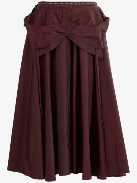 Maison Margiela falda midi con diseño acampanado