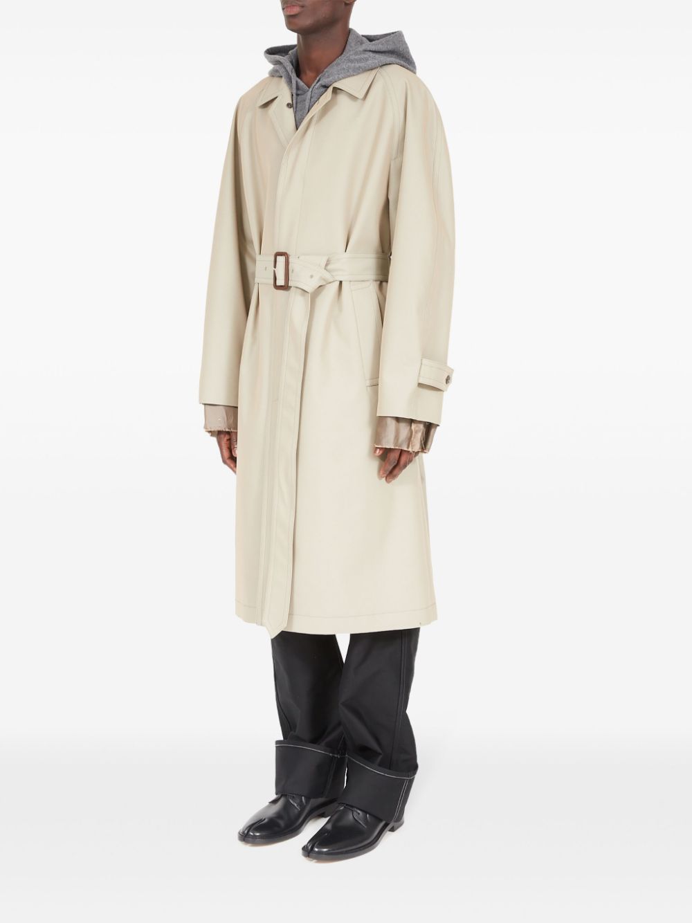 Maison Margiela layered belted trench coat Men