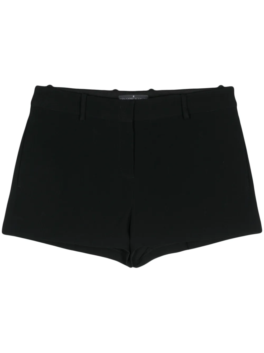 Ermanno Scervino Tailored Crepe Shorts In Black