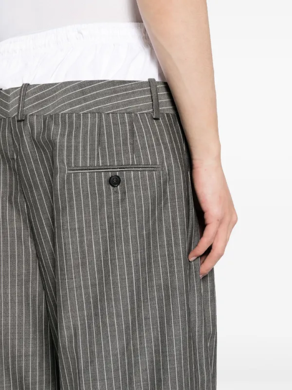 Hed Mayner ストライプ ワイドパンツ | グレー | FARFETCH JP
