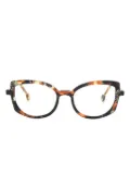 L.A. EYEWORKS Sea Ranch cat-eye glasses - Black