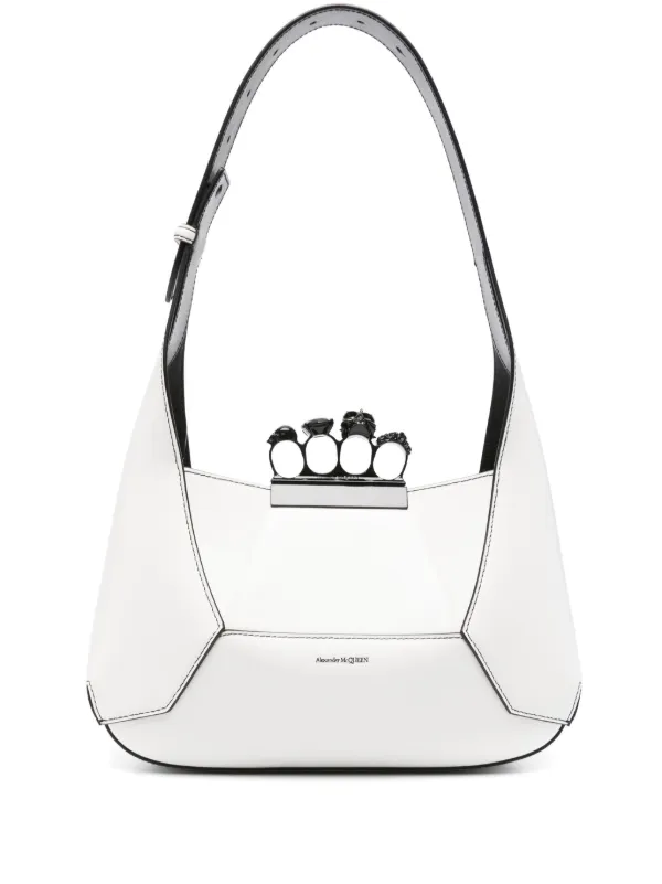 バッグ・カバンその他 ALEXANDER MCQUEEN Women Bags 8271131MAAD9002 white Alexander McQueen Studded Padlock Zip Satchel Top Handle