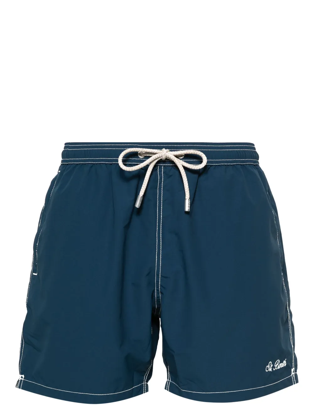 MC2 Saint Barth Zwembroek met geborduurd logo Blauw