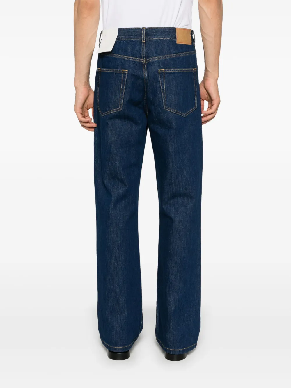 Jeanerica Vega Mid-rise Straight-leg Jeans In Blue