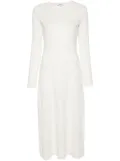 Vince ribbed-knit midi dress - White