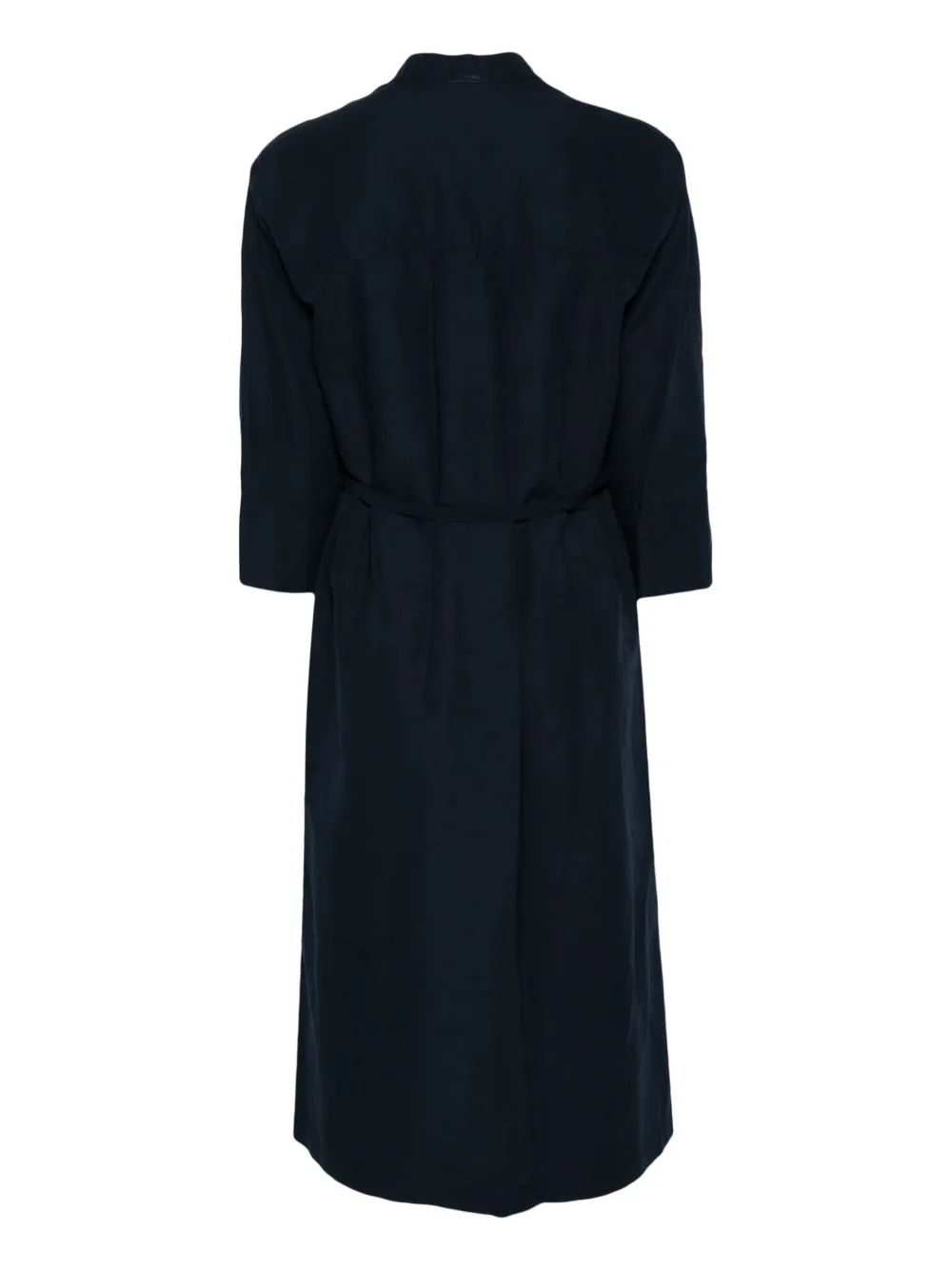 Vince band-collar midi dress - Blauw