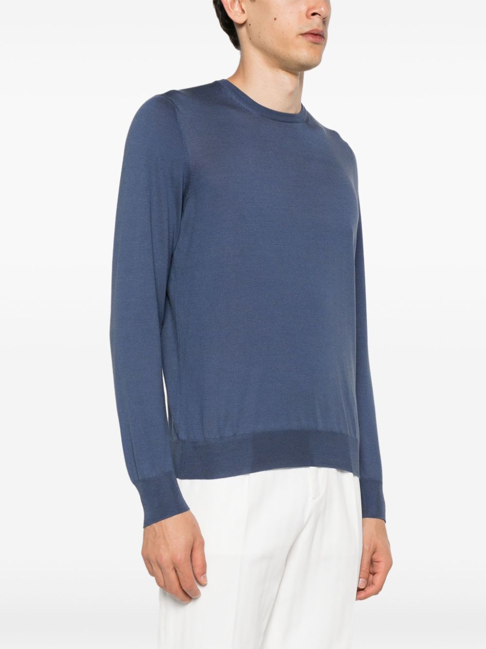 Tagliatore Gray crew-neck jumper Men