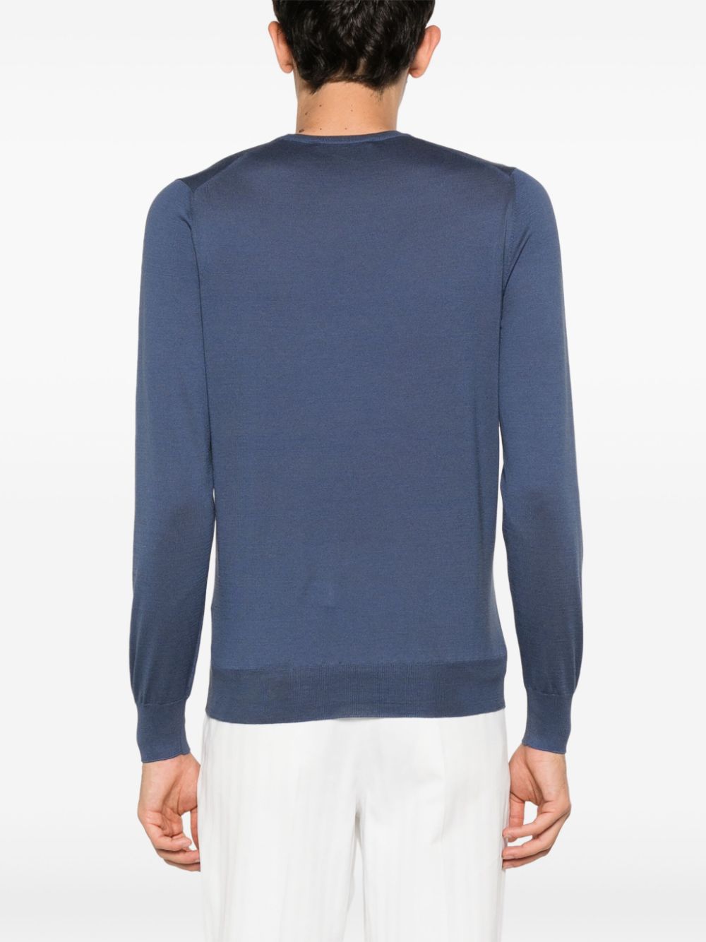 Tagliatore Gray crew-neck jumper Men