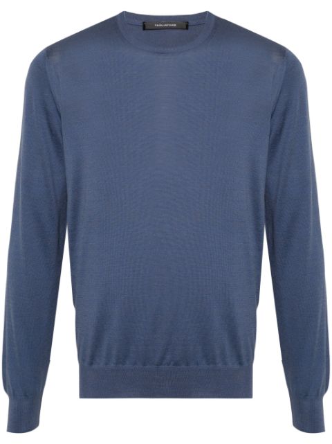 Tagliatore Gray crew-neck jumper Men