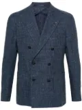 Tagliatore peak-lapels double-breasted blazer - Blue