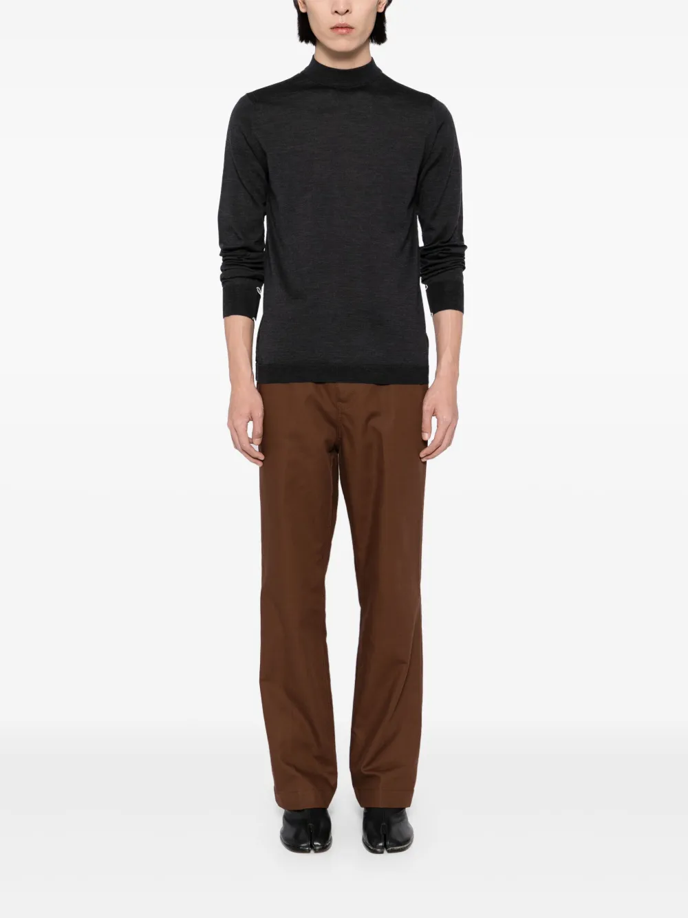 maisonmargiela Maison Margiela Trui met ronde hals - Grijs