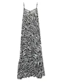 ROTATE BIRGER CHRISTENSEN x Reina Olga zebra-print maxi dress - Black