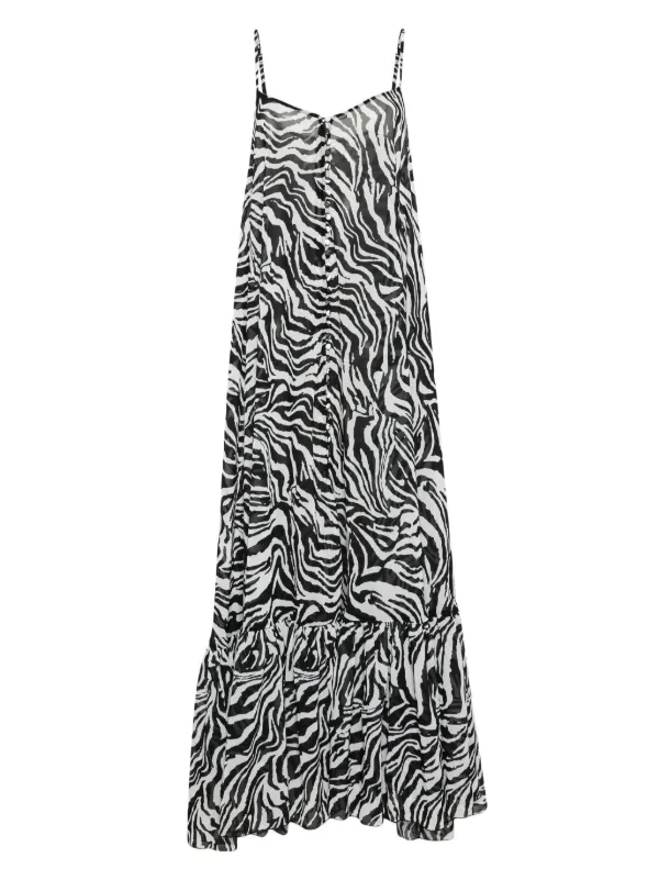 ワンピース ROTATE BIRGER CHRISTENSEN x Reina Olga dress White/Black ROTATE BIRGER CHRISTENSEN x Reina Olga dress White/Black
