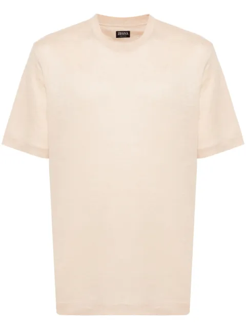 Zegna  short-sleeve linen T-shirt