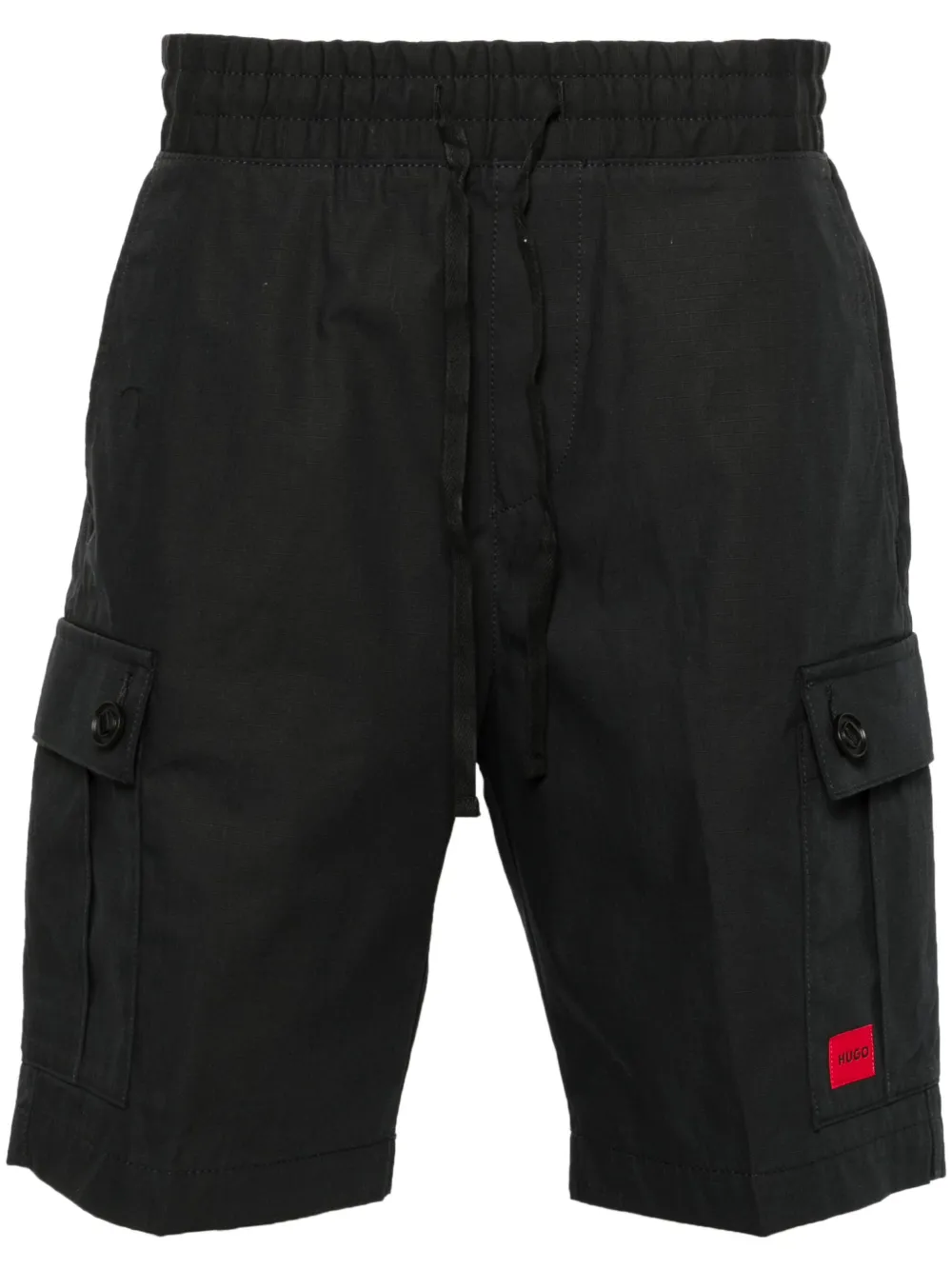 logo-patch ripstop cargo shorts