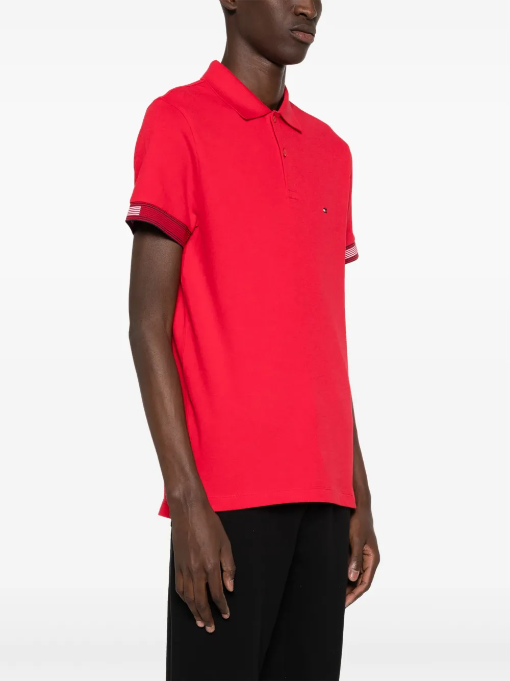 Tommy Hilfiger Piqué poloshirt Rood