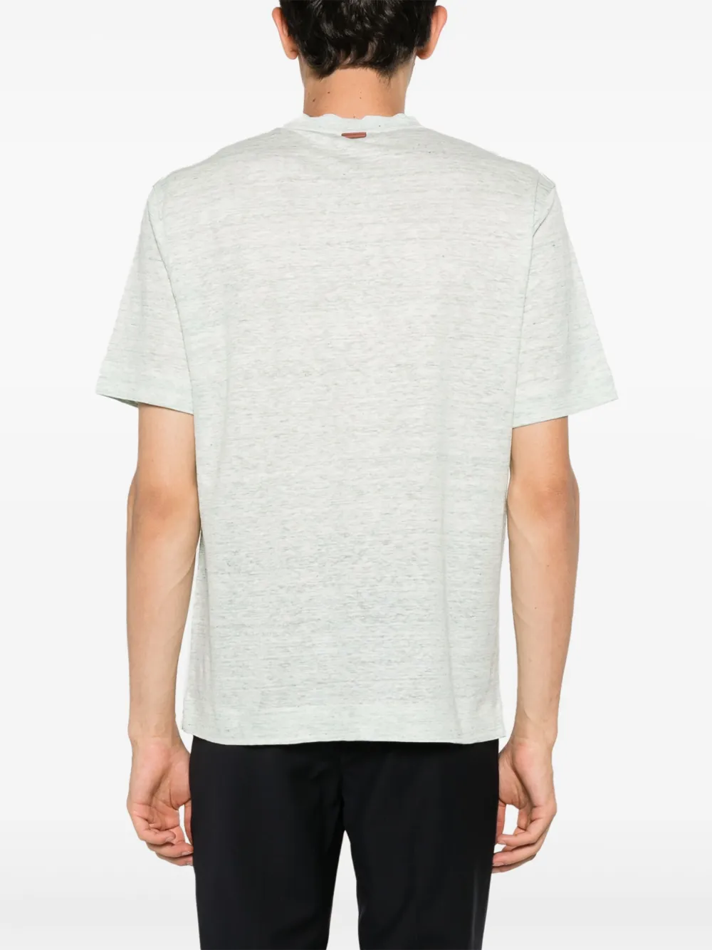 Zegna Linnen T-shirt Groen
