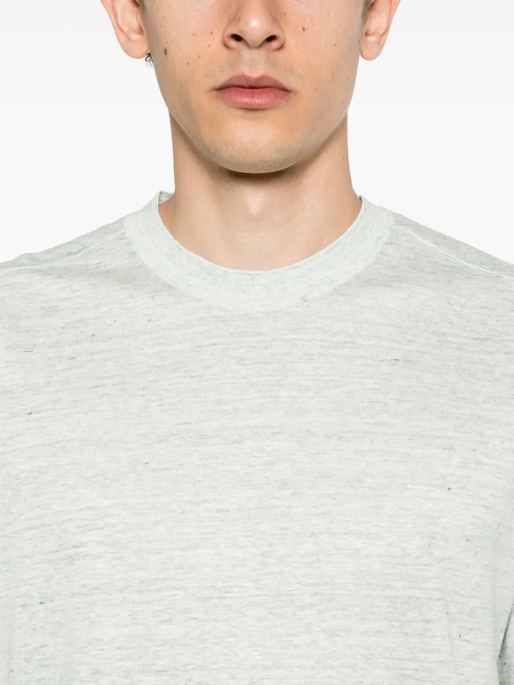 Zegna Linnen T-shirt Groen