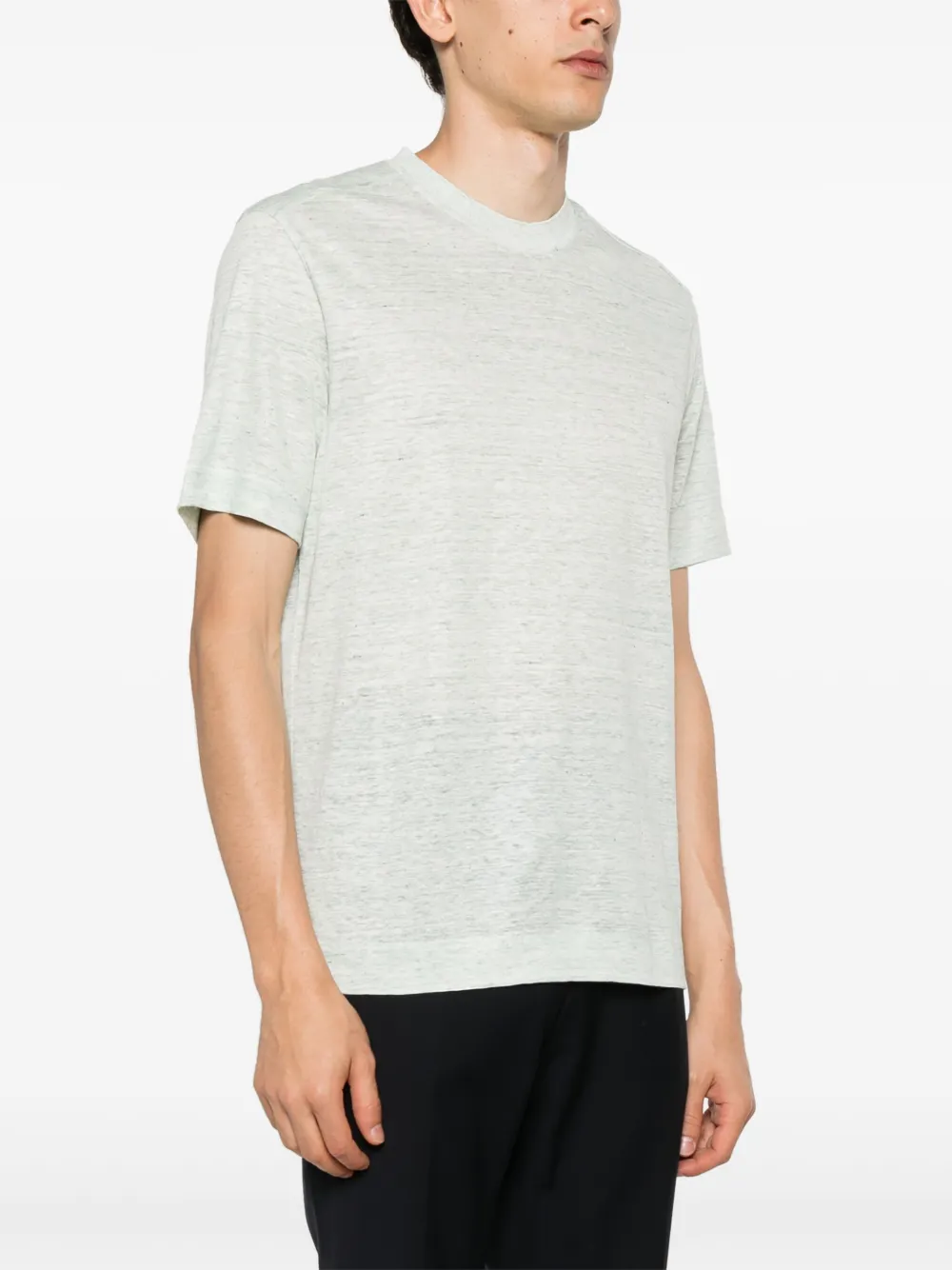 Zegna Linnen T-shirt Groen