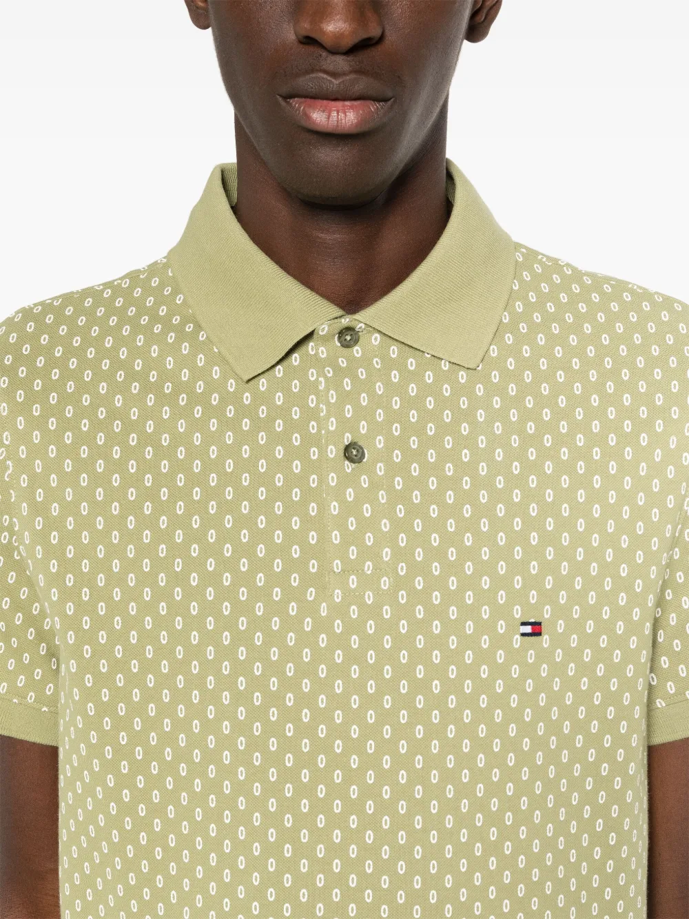 Tommy Hilfiger Poloshirt met geborduurd logo Groen
