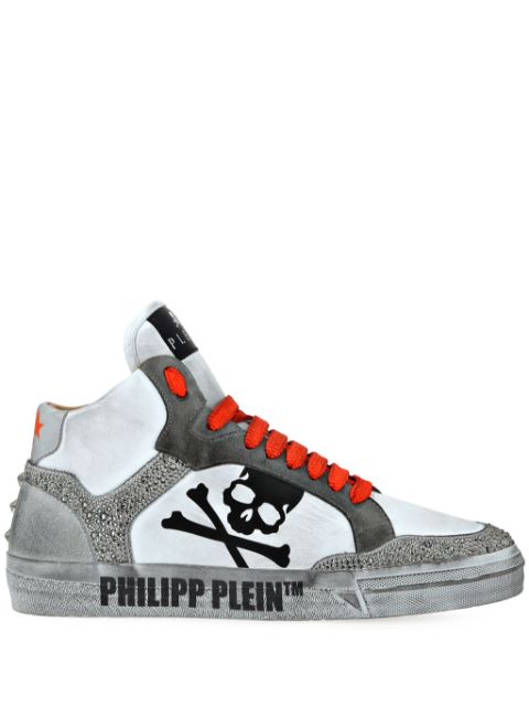 Philipp Plein Strass Retrokickz TM Hi-Top Sneakers Men