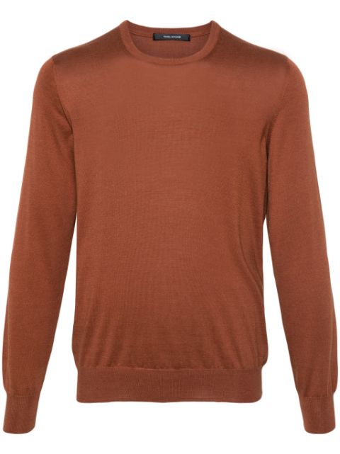 Tagliatore Gray crew-neck jumper Men