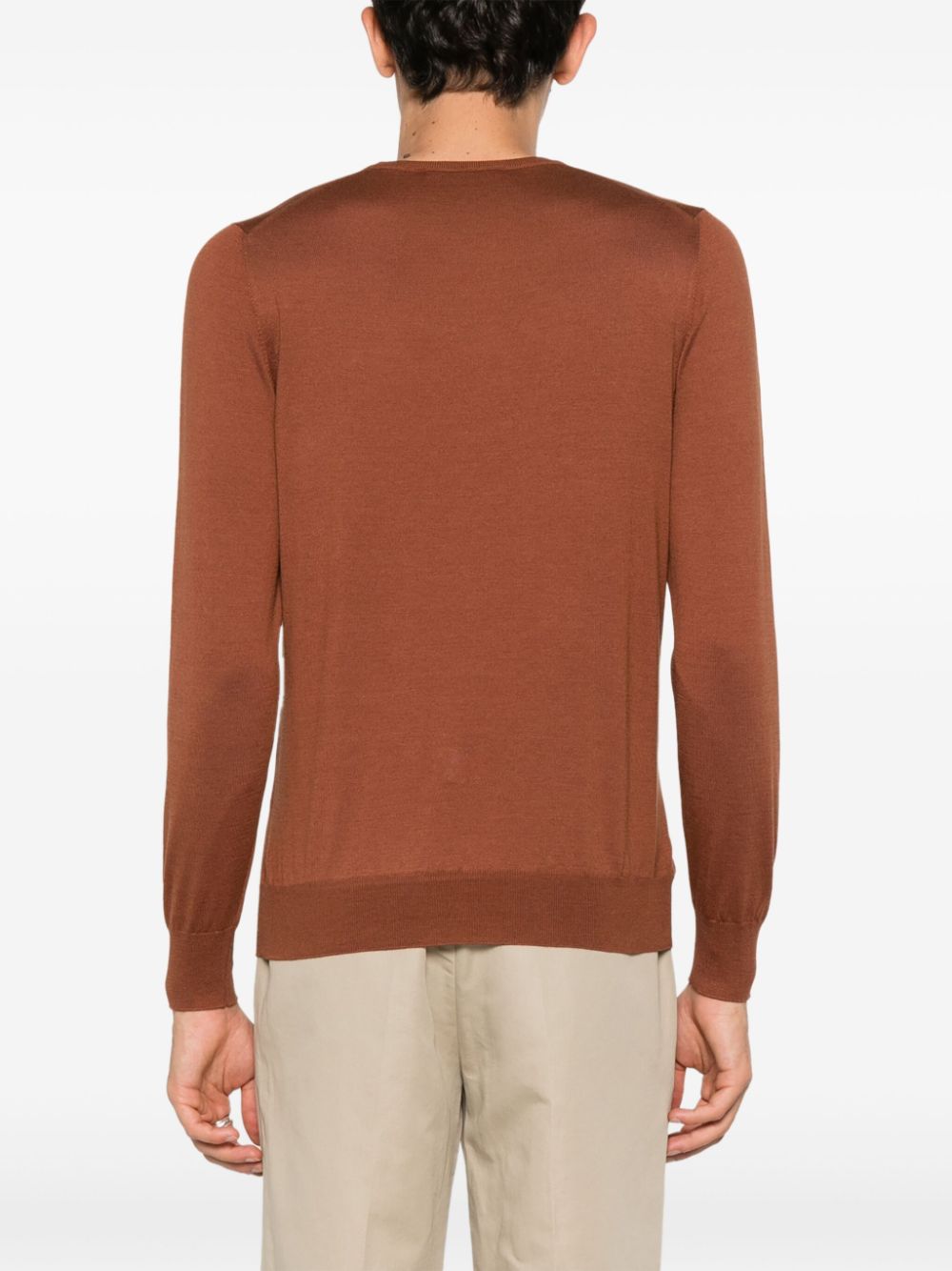 Tagliatore Gray crew-neck jumper Men