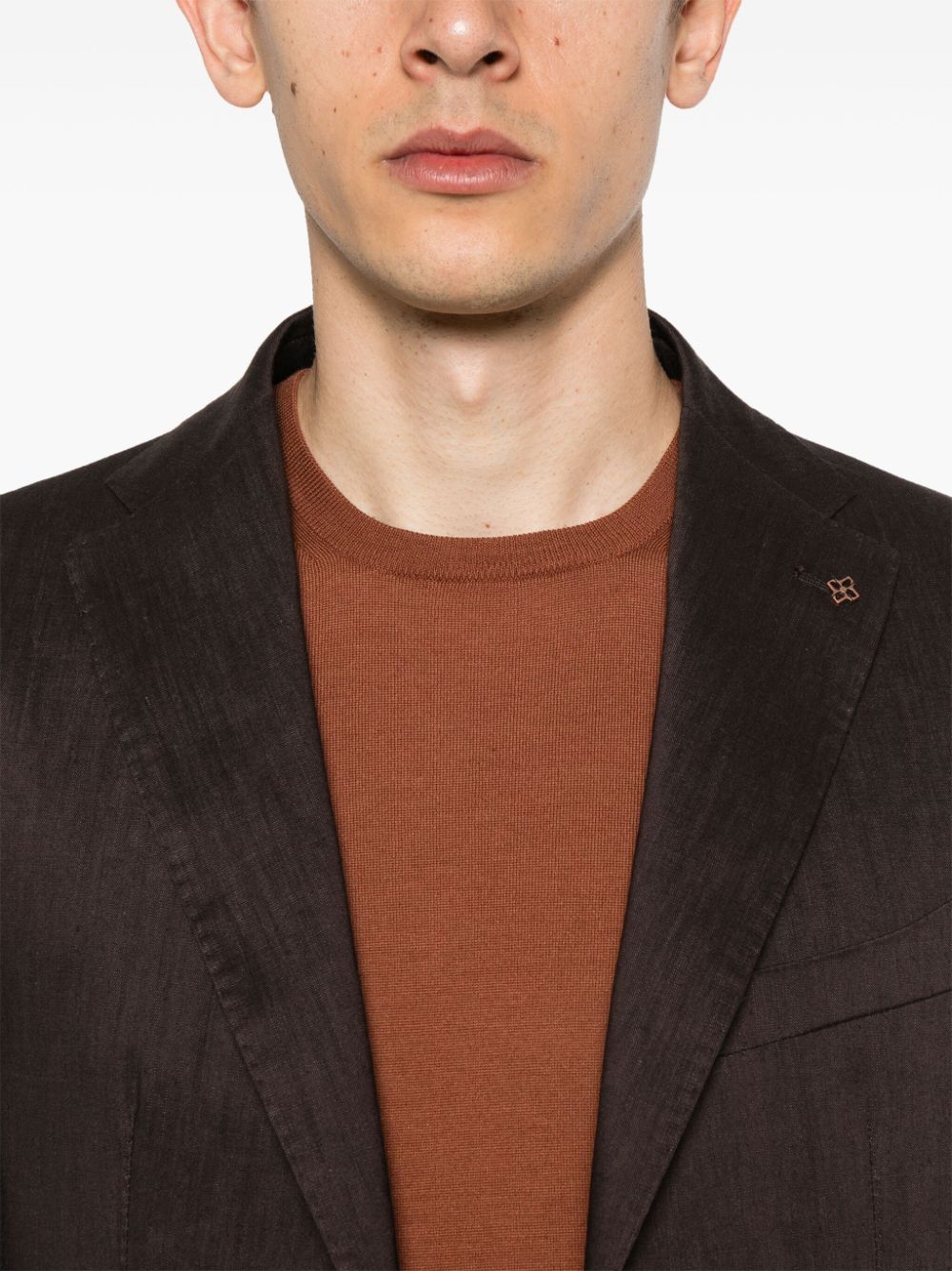 Tagliatore Gray crew-neck jumper Men