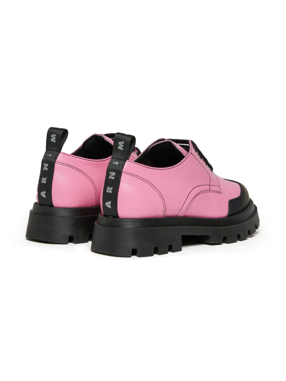 Marni Kids leather derby shoes Pink